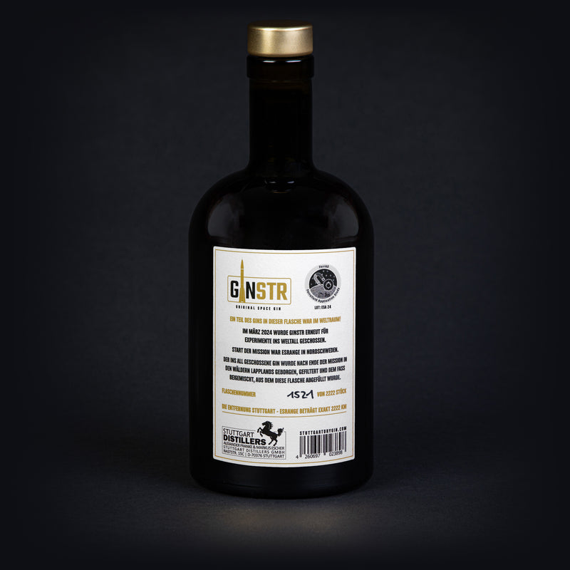 Die GINSTR - Space Edition 2024! Mit echtem Gin aus dem Weltall (inkl. Echtheits-Zertifikat!)